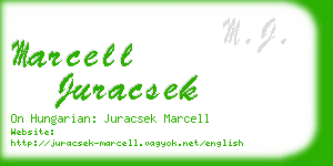 marcell juracsek business card